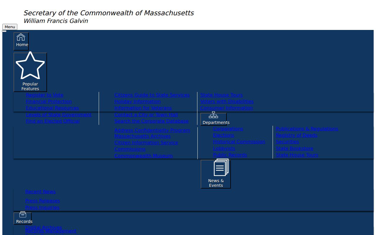 Walpole resident lookup Massachusetts business search controls