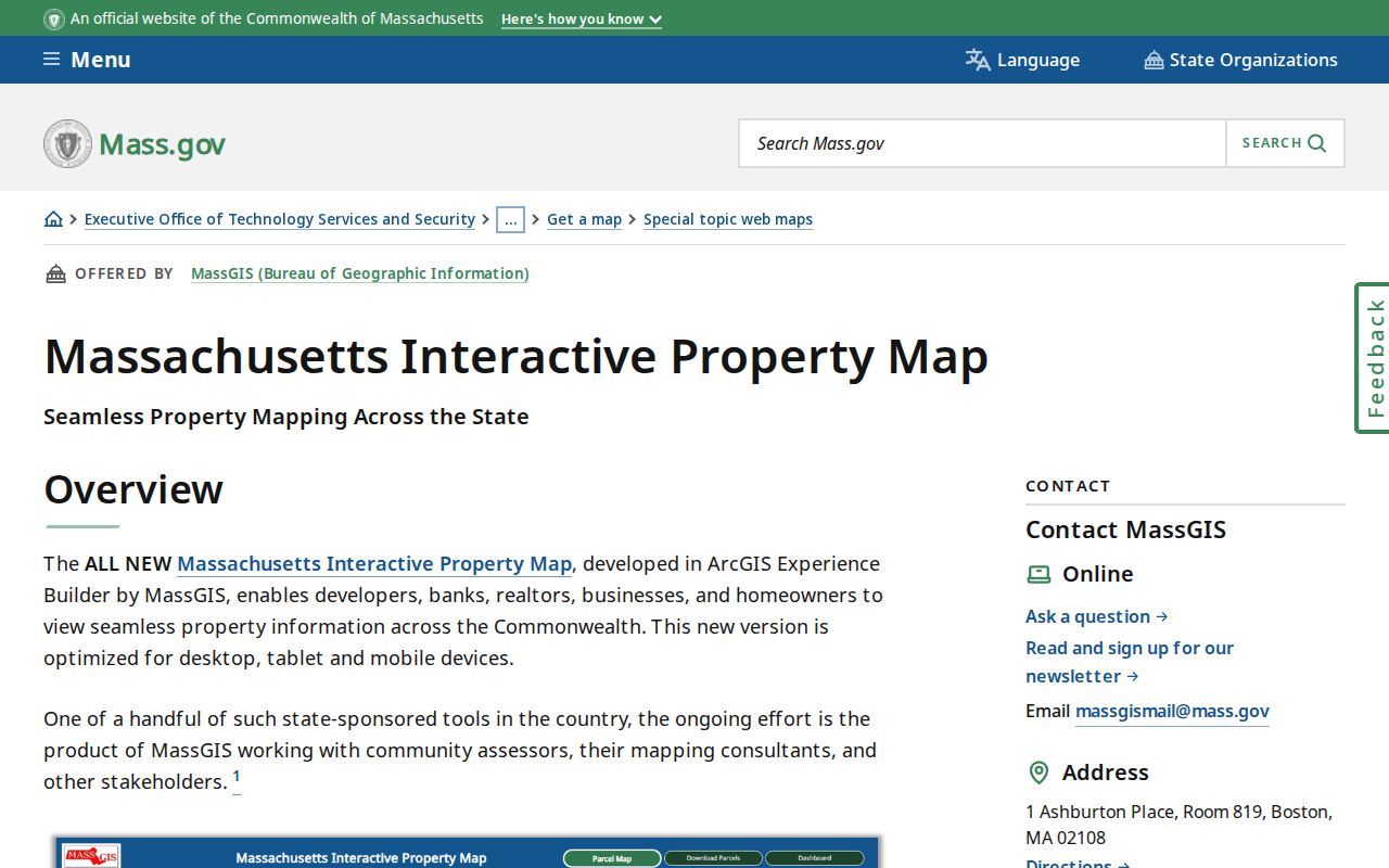 Walpole neighbor search MassGIS Find Abutters parcel controls